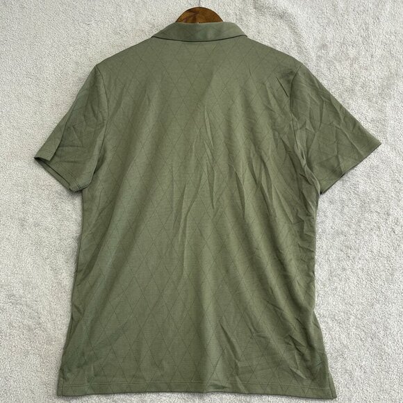 NEW Modern Ambition Men's M Olive Green Polo Shirt Pattern - Picture 3 of 10
